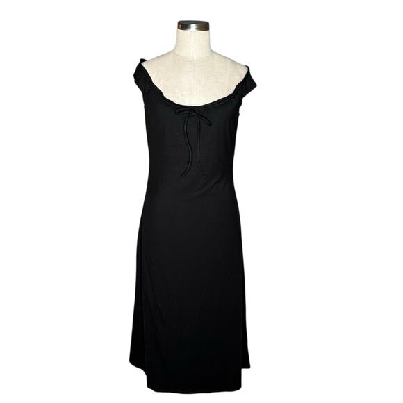 Reformation | Dresses | Reformation Milo Knit Jersey Midi Dress Black Lbd  Womens Size Large Nwt | Poshmark
